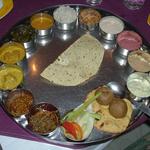 This is the largest thali it has been my pleasure to consume. If you are ever in Jaipur, Rajasthan, I highly recommend the Rajasthani Thali at LMB Hotel (Lakshmi Mishtan Bhandar). Don't miss the adjacent sweet shop.