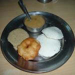 My other favorite breakfast in Banares is South Indian idli, vadai, sambar and coconut chutney. I often stay near Hanuman Ghat where many South Indians encamp when on pilgrimage. This one needs a steaming cup of coffee.