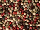 Ingredients: ALL ORGNIC black peppercorns, white peppercorns, green peppercorns, pink peppercorns